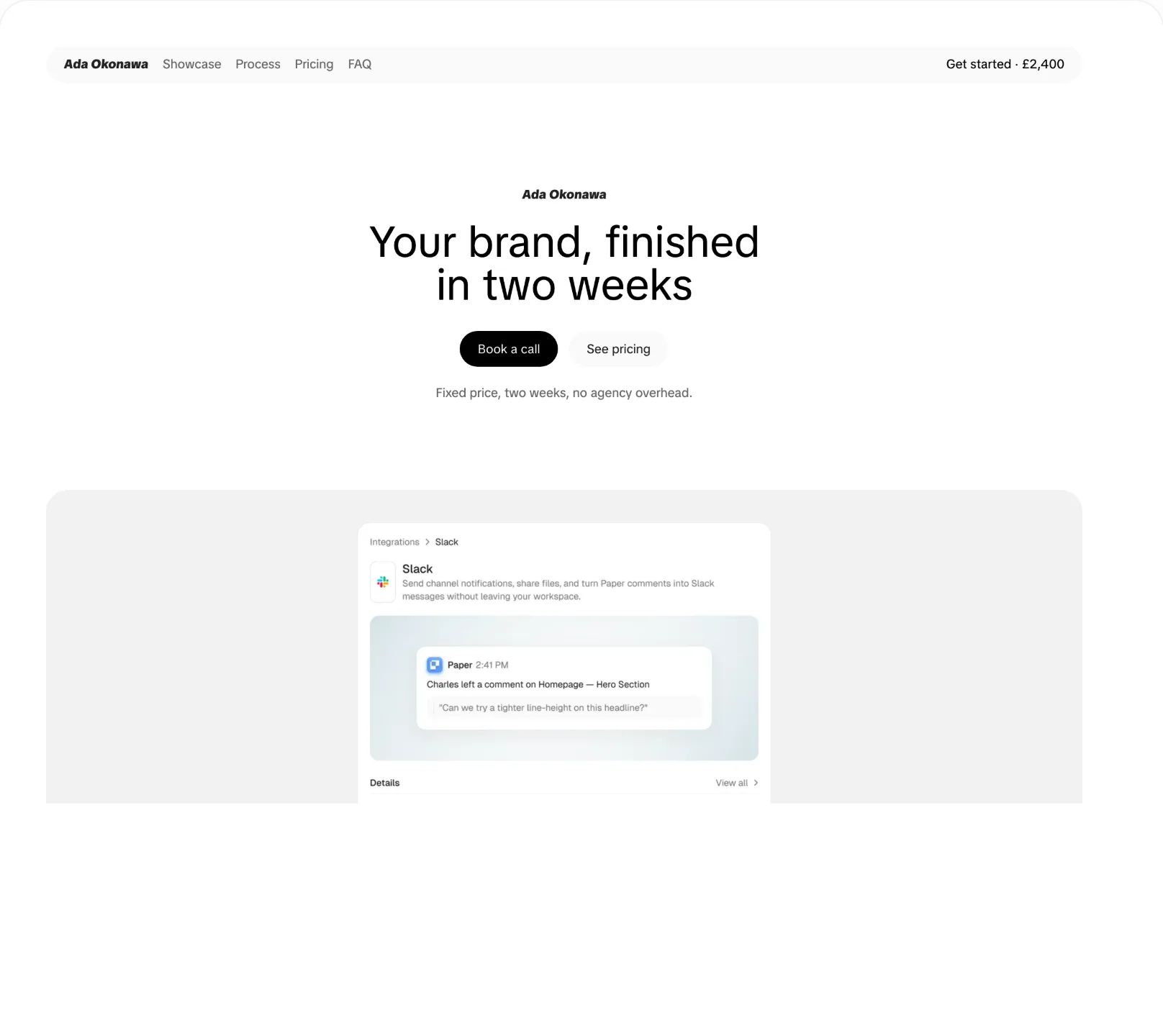 A Userpage page, live.